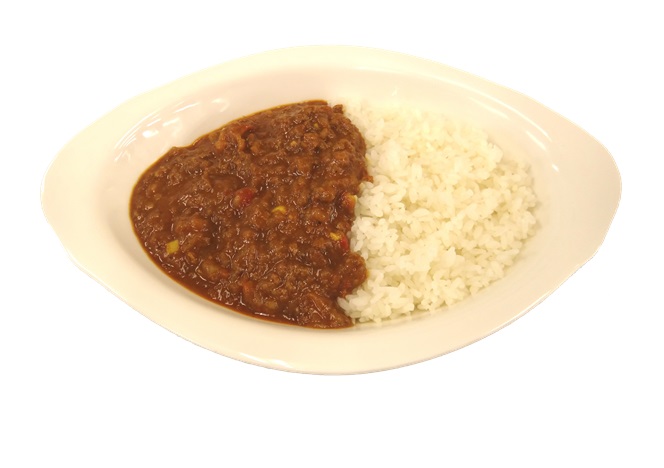 野菜カレーの盛り付け例