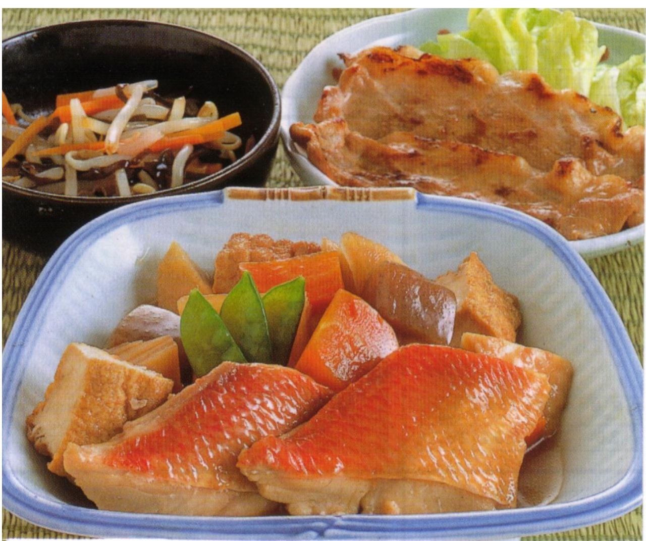 魚料理の盛り付け例